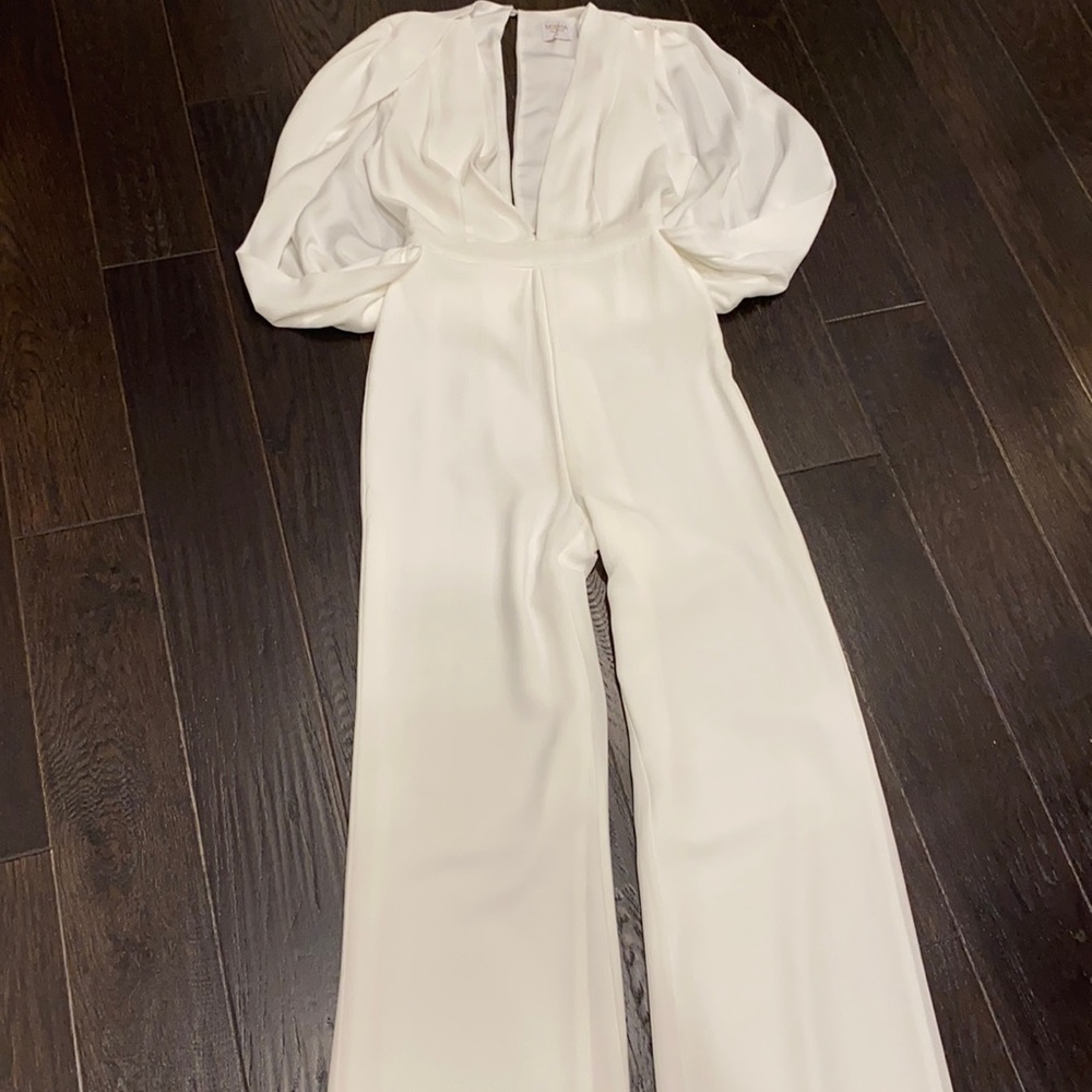 Misha collection white jumpsuit. New without tags